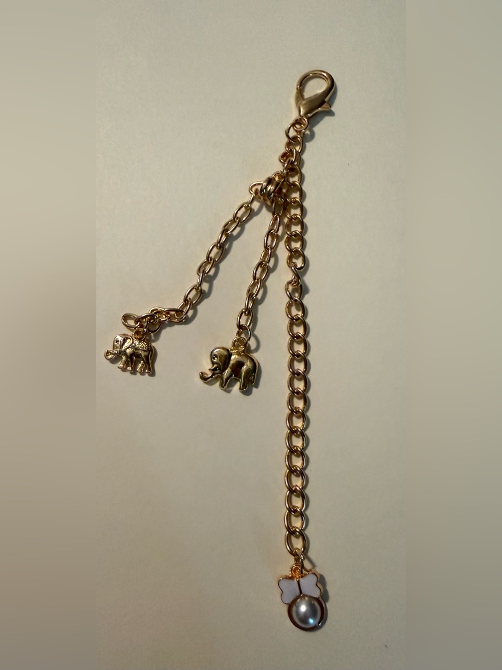 Gold Elephant Charm